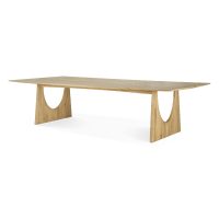 53061 Geometric meeting table - varnished oak - 313x140x76_side_cut_HQ