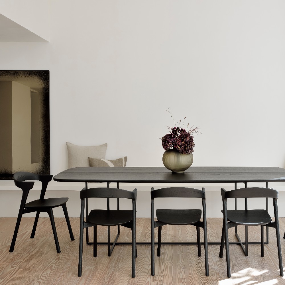 Bok oak black bining chair lifestyle image