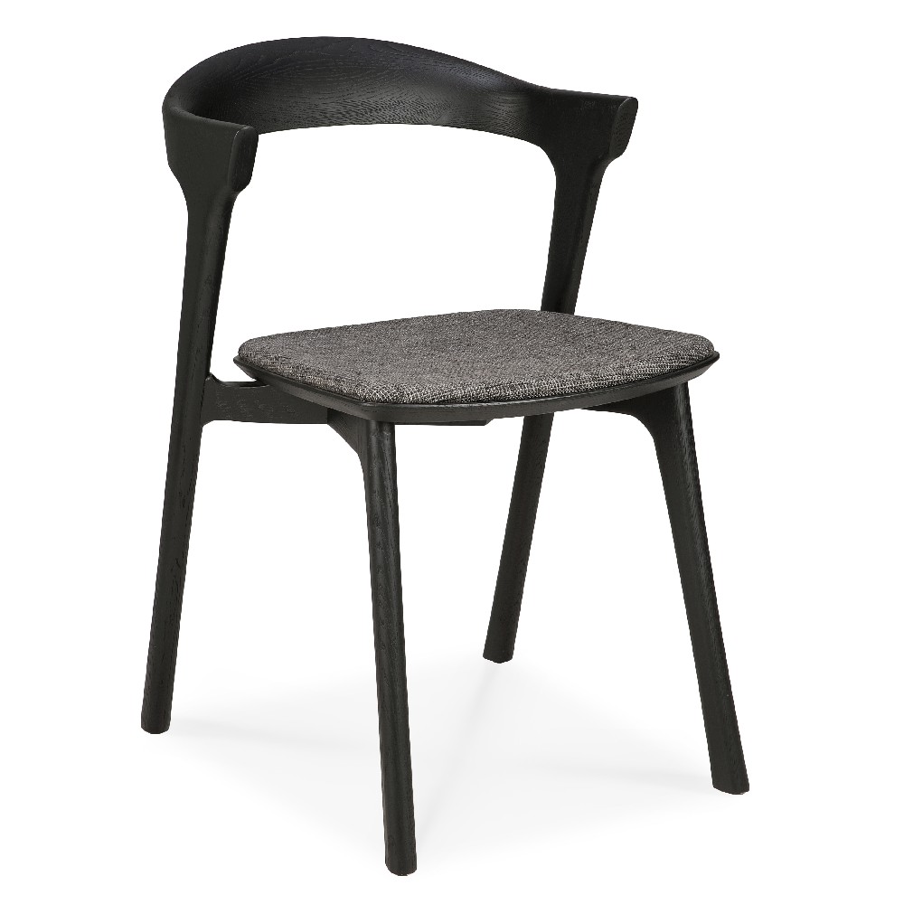 Bok oak black grey fabric side view