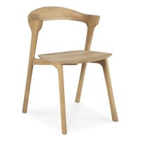 Bok oak dining chair side view