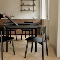 Casale oak black dining chair lifestyle image