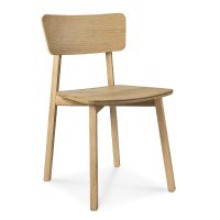 Casale oak dining chair side view