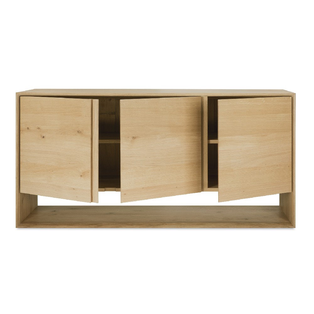 Nordic sideboard 3 door open