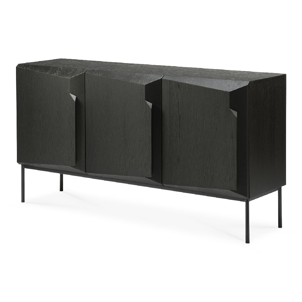 Stairs Sideboard black 3 door