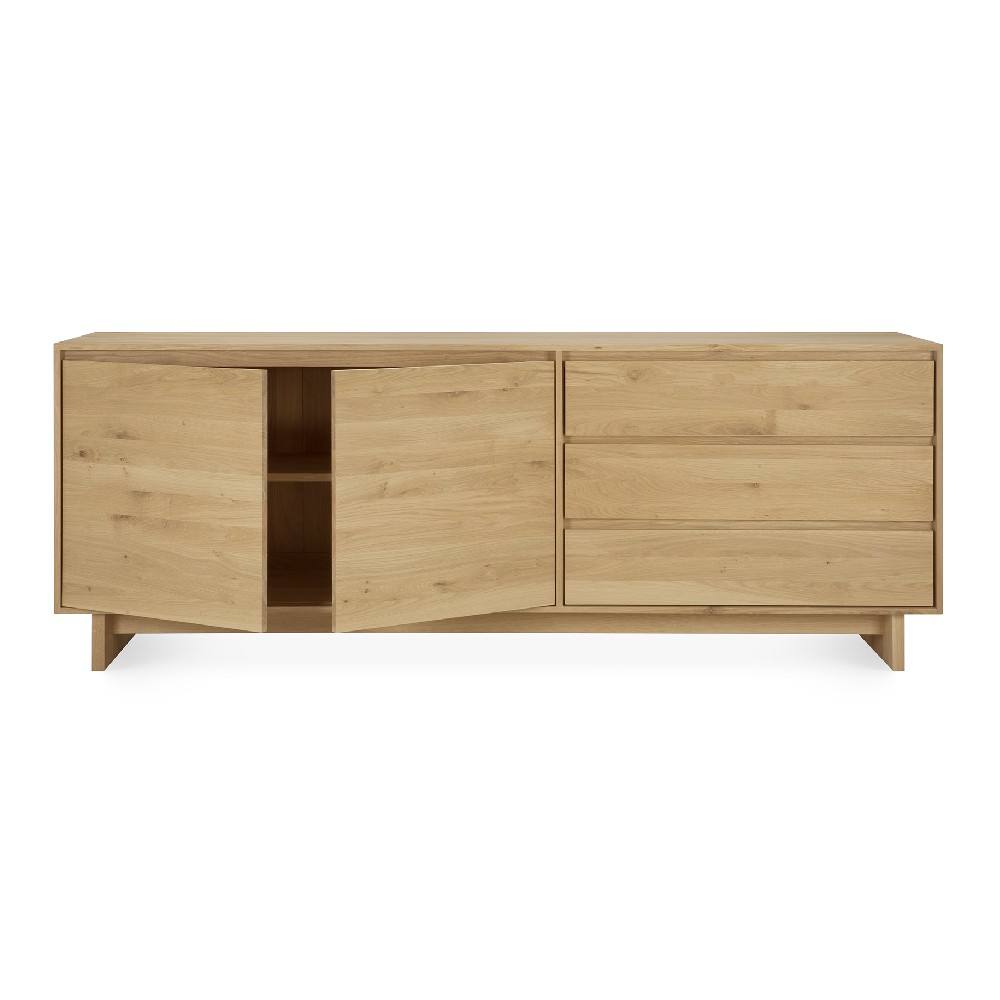 Wave sideboard 2 door open