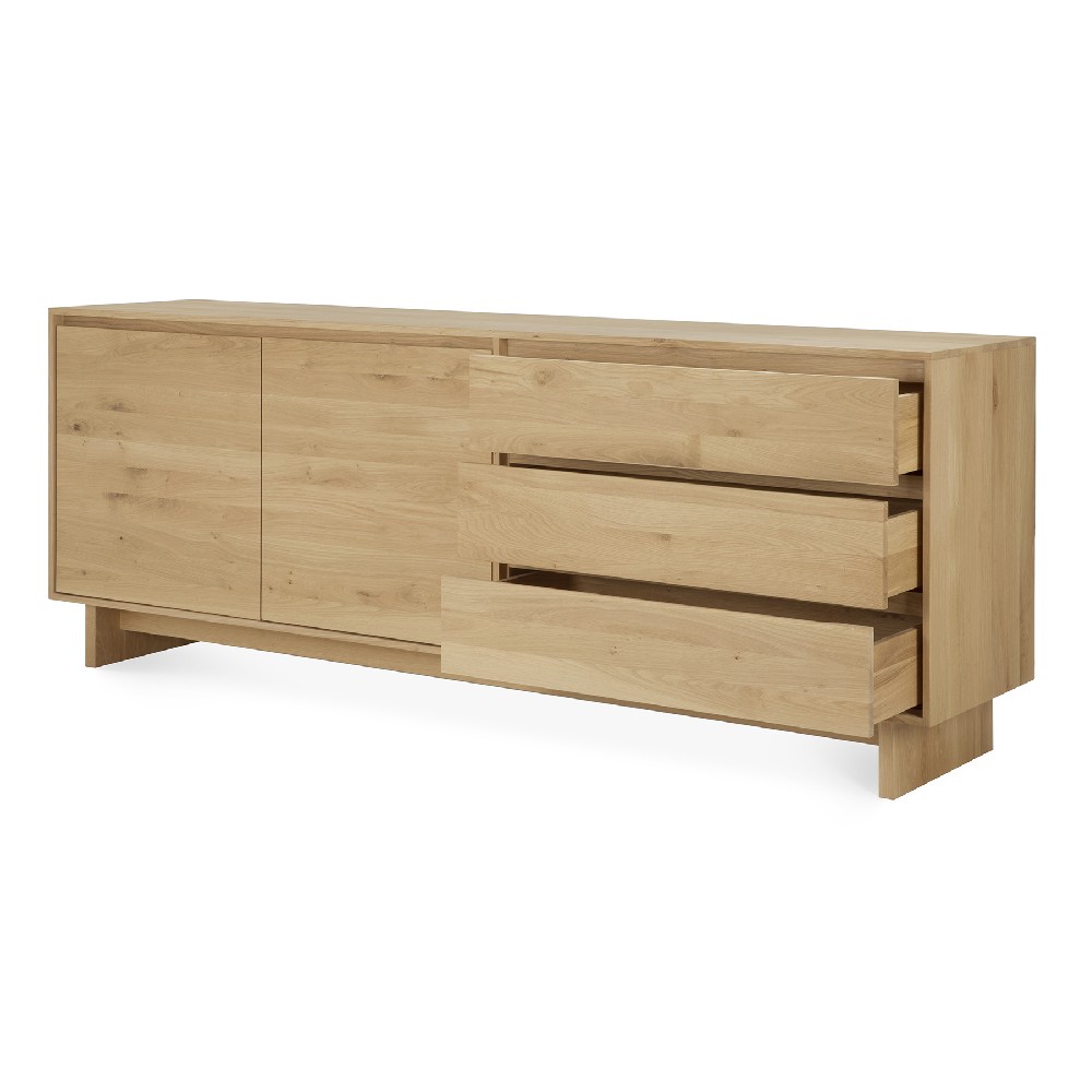 Wave sideboard 3 doors open